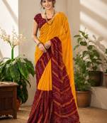 Bandhani pure georgette bandhani saree