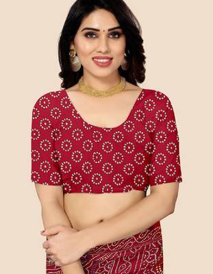 Bandhani pure georgette bandhani saree 4