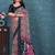 Floral pure georgette bandhani saree
