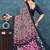 Floral pure georgette bandhani saree