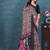 Floral pure georgette bandhani saree