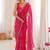 Bandhani mirror work poly georgette bandhani saree