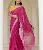Leheriya pure georgette fusion leheriya saree