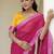 Leheriya pure georgette fusion leheriya saree