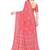 Floral pure georgette bandhani saree