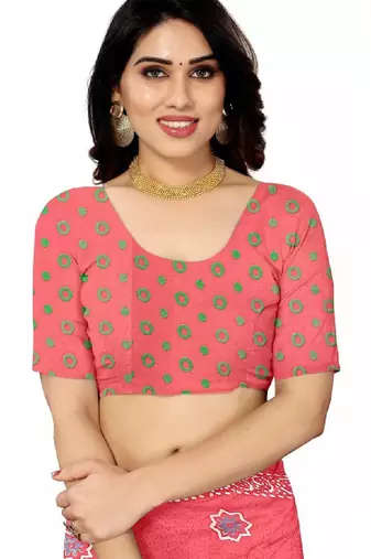 Floral pure georgette bandhani saree
