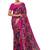 Floral pure georgette bandhani saree
