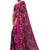 Floral pure georgette bandhani saree