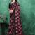 Floral poly georgette bandhani saree
