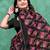 Floral poly georgette bandhani saree