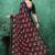 Floral poly georgette bandhani saree