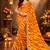 Tie and dye pure chiffon leheriya saree