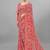 Floral pure georgette bandhani saree