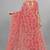 Floral pure georgette bandhani saree