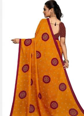 Bandhani pure georgette bandhani saree 2