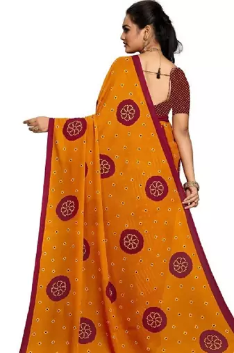 Bandhani pure georgette bandhani saree