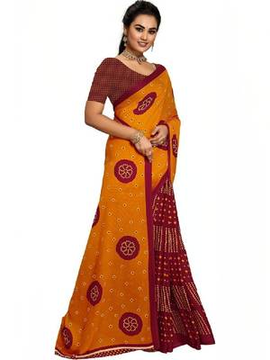 Bandhani pure georgette bandhani saree 4