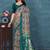 Paisley pure georgette bandhani saree