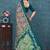 Paisley pure georgette bandhani saree