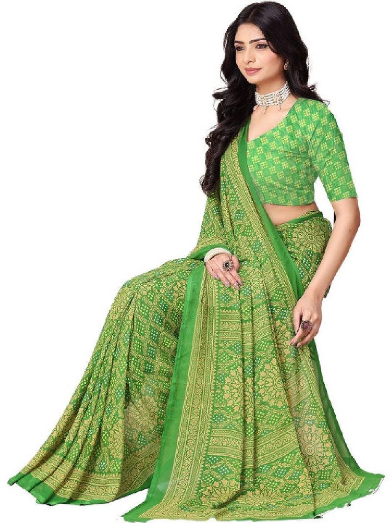 Bandhani pure georgette bandhani saree