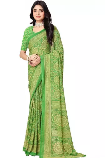 Bandhani pure georgette bandhani saree