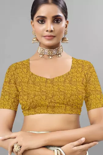 Floral pure georgette bandhani saree