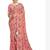 Floral pure georgette bandhani saree
