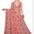 Floral pure georgette bandhani saree