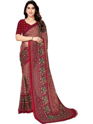 Bandhani pure georgette bandhani saree 1