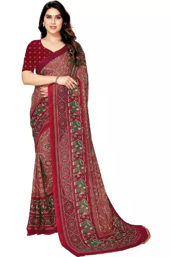 Bandhani pure georgette bandhani saree