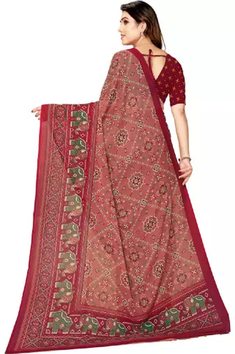 Bandhani pure georgette bandhani saree
