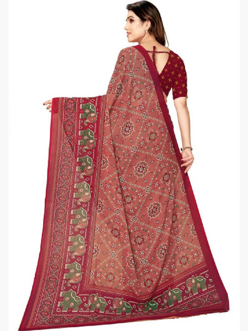 Bandhani pure georgette bandhani saree