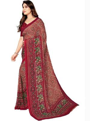 Bandhani pure georgette bandhani saree 3