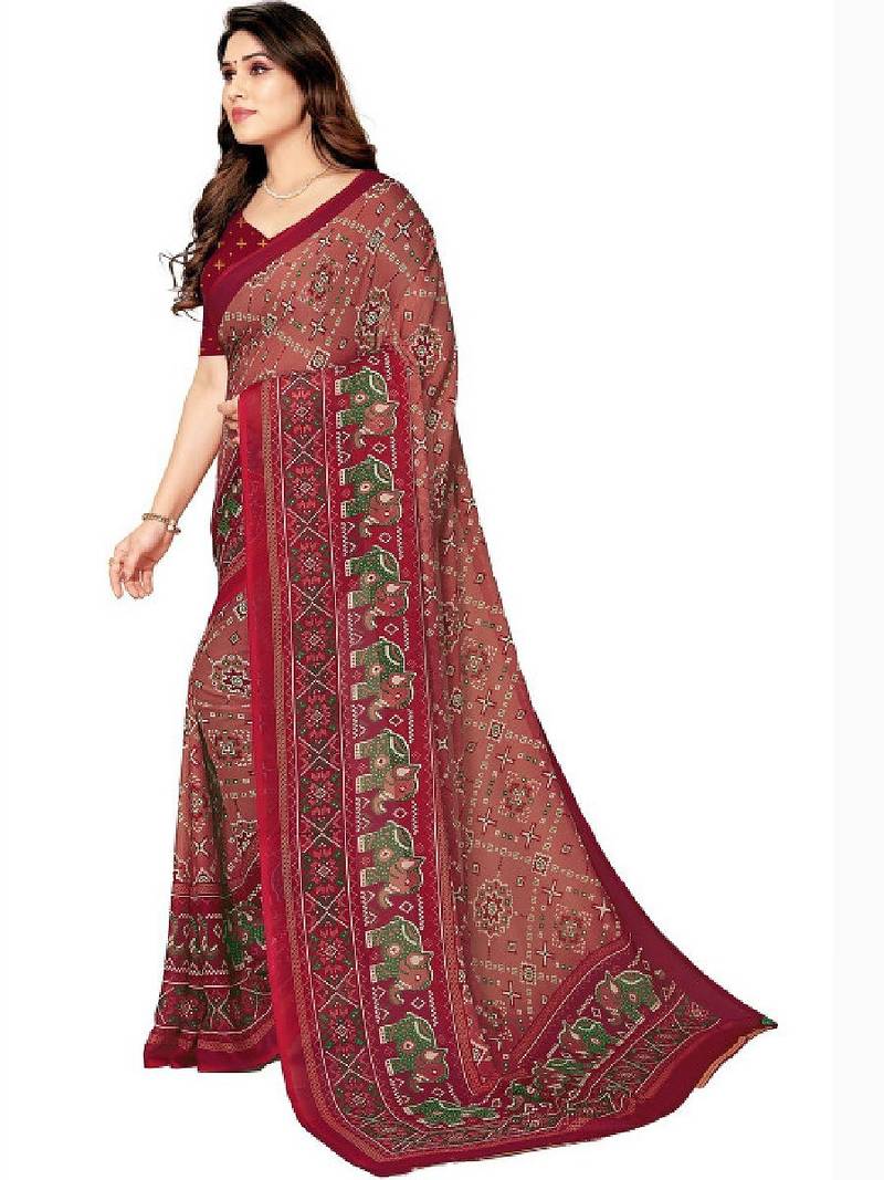 Bandhani pure georgette bandhani saree