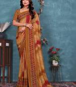 Bandhani pure georgette bandhani saree