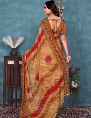 Bandhani pure georgette bandhani saree 2
