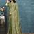 Floral pure georgette bandhani saree