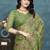 Floral pure georgette bandhani saree