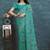 Floral pure georgette bandhani saree