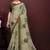 Floral poly georgette bandhani saree