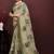 Floral poly georgette bandhani saree