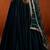 Teal Embroidered Chinon Silk Lehenga For Women