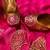 Orange and pink gota patti jutti