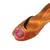 Orange and pink gota patti jutti