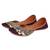 Plum purple dabka and cutdana work jutti