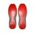 Grey red and gold tone embellished jutti