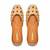 Beige embroidered sunflower motifs jutti