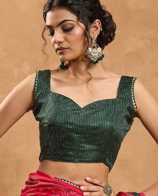 Woven design zari pure chiffon designer bandhani saree 4