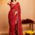 Bandhani embroidered pure georgette fusion bandhani saree