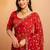 Bandhani embroidered pure georgette fusion bandhani saree